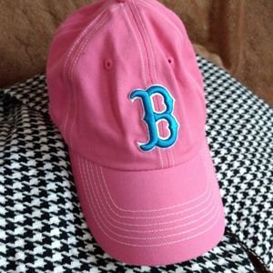 Red Sox baseball cap- bubblegum pink